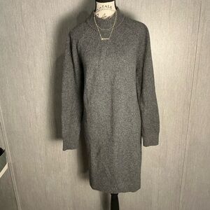 Gray Knit Sweater Dress Size Large